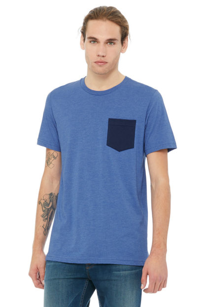 A_T-shirts med tryck MENS JERSEY POCKET T-SHIRT